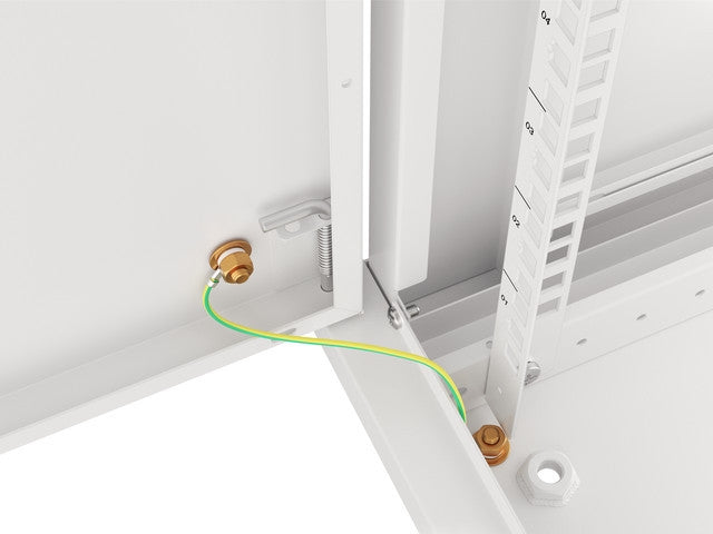 Lanberg rack cabinet 19" wall-mount 12U/600x450 for self-assembly with metal door grey (flat pack)