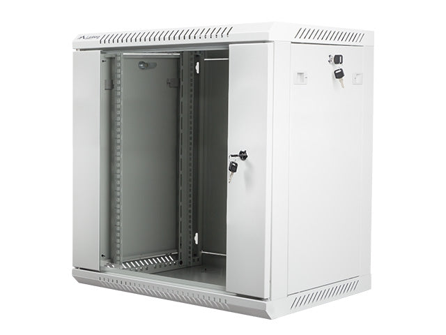 Lanberg rack cabinet 19" wall-mount 12U / 600x450 for self-assembly (flat pack), grey