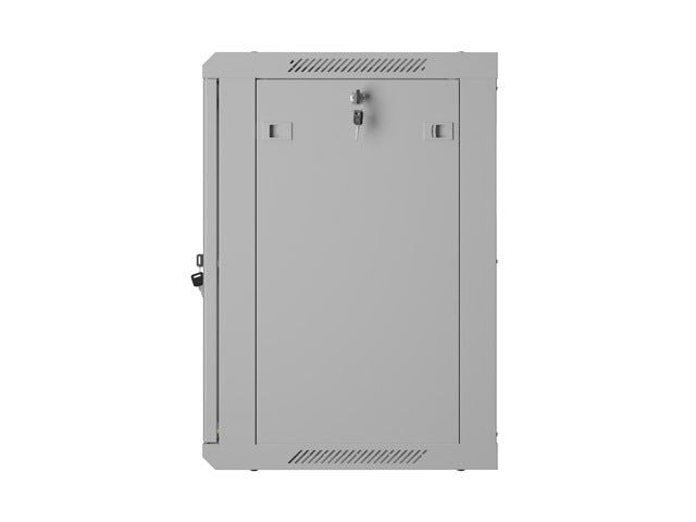 Lanberg rack cabinet 19" wall-mount 12U/600x450 with perforated door grey (flat pack)