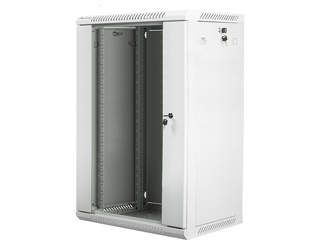 Lanberg rack cabinet 19" wall-mount 18U / 600x450 for self-assembly (flat pack), grey