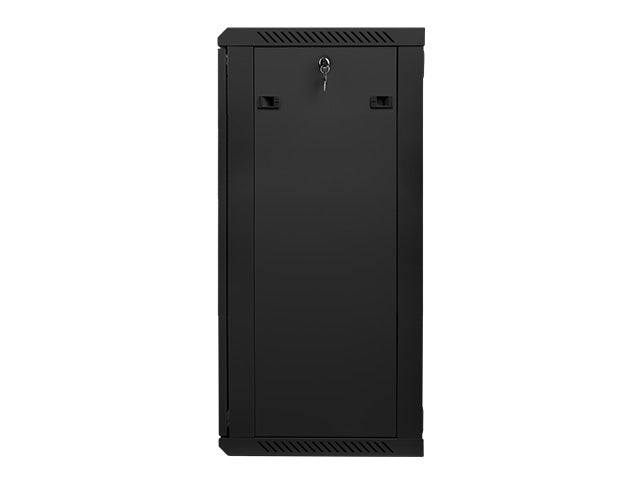Lanberg rack cabinet 19" wall-mount 22U / 600x450 for self-assembly (flat pack), black
