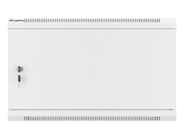 Lanberg rack cabinet 19" wall-mount 6U/600x600 for self-assembly with metal door grey (flat pack)