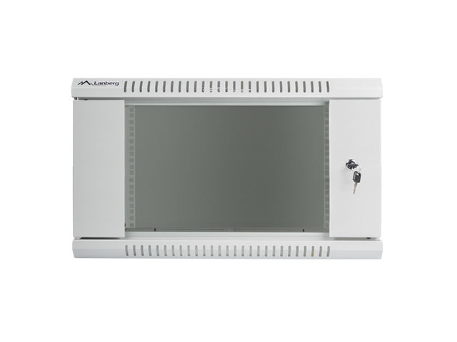 Lanberg rack cabinet 19" wall-mount 6U / 600x600 for self-assembly (flat pack), grey