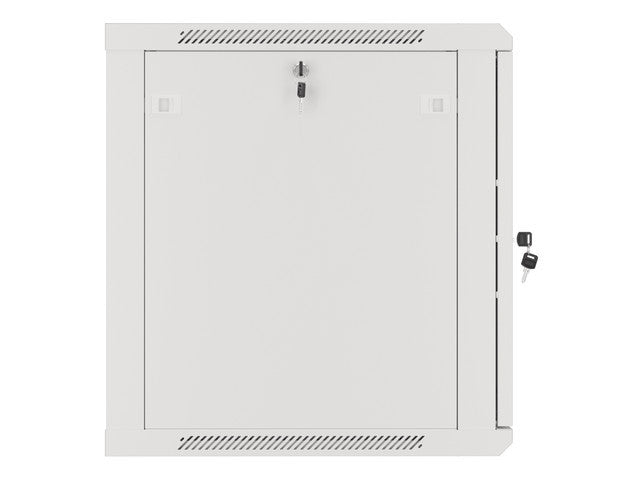 Lanberg rack cabinet 19" wall-mount 12U/600x600 for self-assembly with metal door grey (flat pack)