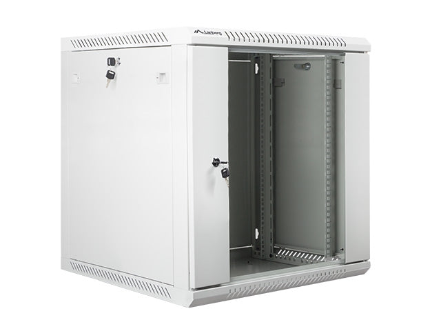 Lanberg rack cabinet 19” wall-mount 12U / 600x600 for self-assembly (flat pack), grey