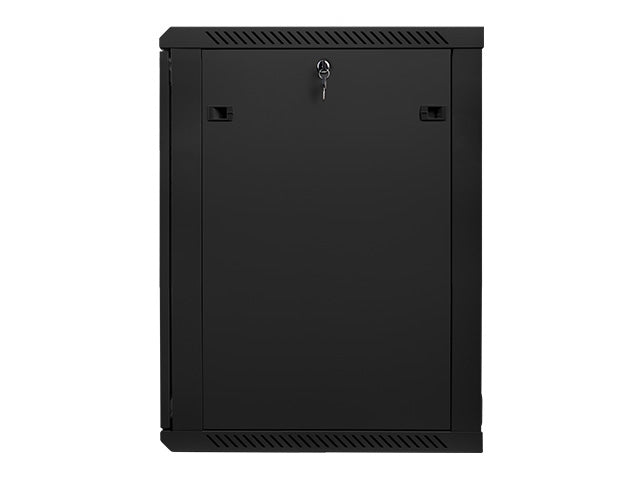 Lanberg rack cabinet 19" wall-mount 18U / 600x600 for self-assembly (flat pack), black