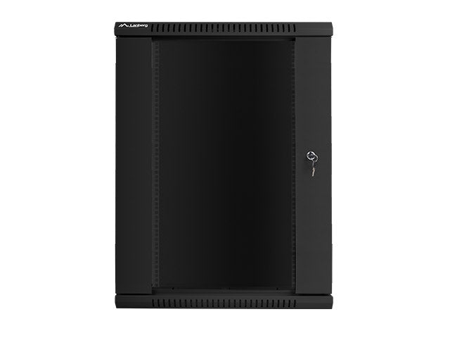 Lanberg rack cabinet 19" wall-mount 18U / 600x600 for self-assembly (flat pack), black