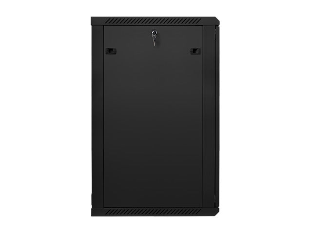 Lanberg rack cabinet 19" wall-mount 22U / 600x600 for self-assembly (flat pack), black