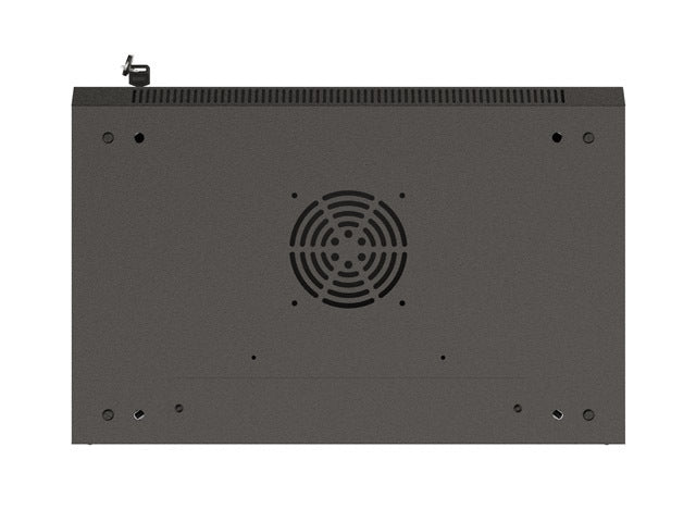 Lanberg rack cabinet 19" wall-mount 6U/540x350 (flat pack) with glass door black