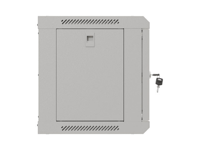 Lanberg rack cabinet 19" wall-mount 6U/540x350 (flat pack) with glass door grey