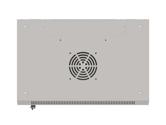Lanberg rack cabinet 19" wall-mount 9U/540x350 (flat pack) with glass door grey