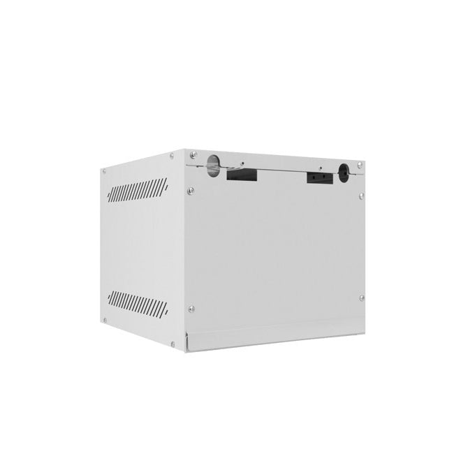 Lanberg rack cabinet 10" wall-mount 4U / 280x310 for self-assembly (flat pack) with metal door, grey
