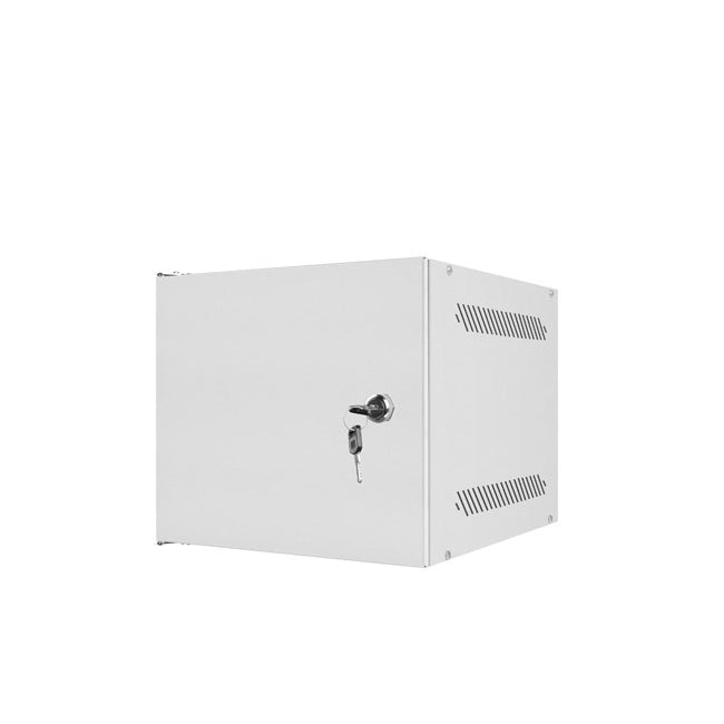 Lanberg rack cabinet 10" wall-mount 4U / 280x310 for self-assembly (flat pack) with metal door, grey