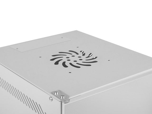 Lanberg rack cabinet 10" wall-mount 9U / 280x310 self-assembly flat pack with metal door, grey