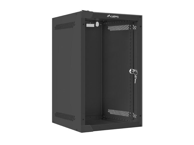 Lanberg rack cabinet 10" wall-mount 9U / 280x310 for self-assembly (flat pack), black