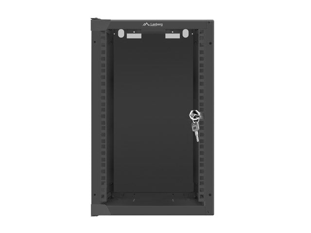 Lanberg rack cabinet 10" wall-mount 9U / 280x310 for self-assembly (flat pack), black