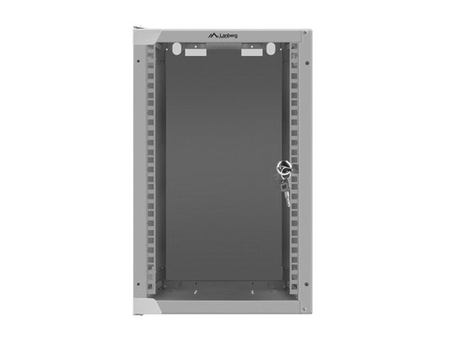 Lanberg rack cabinet 10'' wall-mount 9U / 280x310 for self-assembly (flat pack), grey