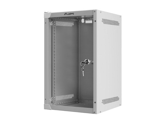 Lanberg rack cabinet 10'' wall-mount 9U / 280x310 for self-assembly (flat pack), grey