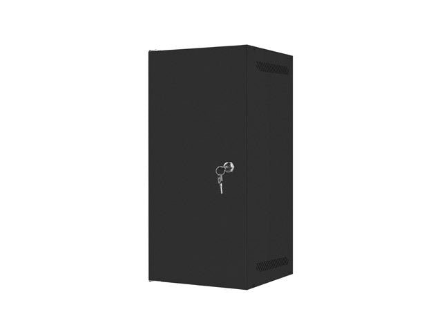 Lanberg rack cabinet 10" wall-mount 12U/280x310 for self-assembly with metal door black (flat pack)