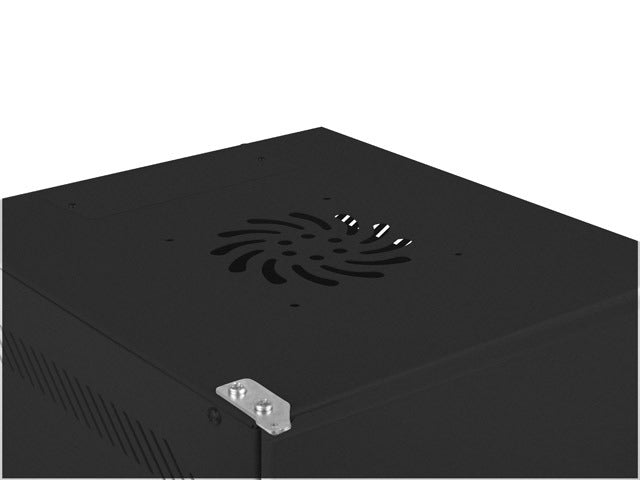 Lanberg rack cabinet 10" wall-mount 12U/280x310 for self-assembly with metal door black (flat pack)