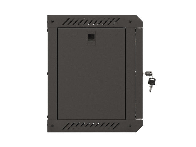 Lanberg rack cabinet 10" wall-mount 6U/300x300 (flat pack) with glass door black