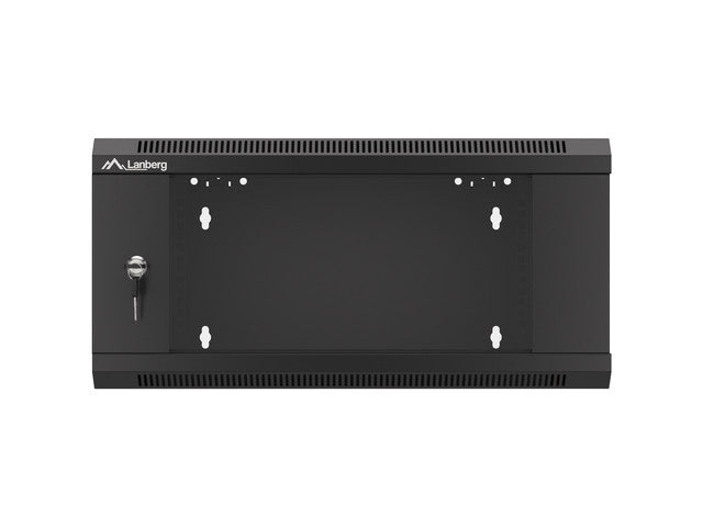 Lanberg rack cabinet 19" wall-mounted 4U 600 fast assembly (flat pack) black