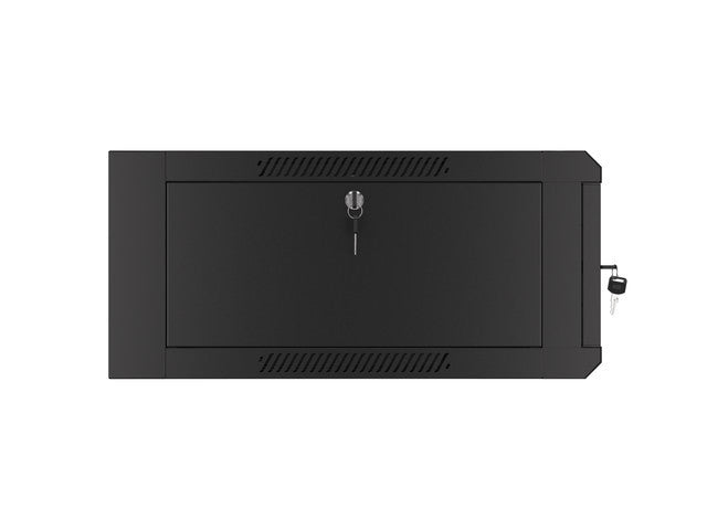 Lanberg rack cabinet 19" wall-mounted 4U 600 fast assembly (flat pack) black