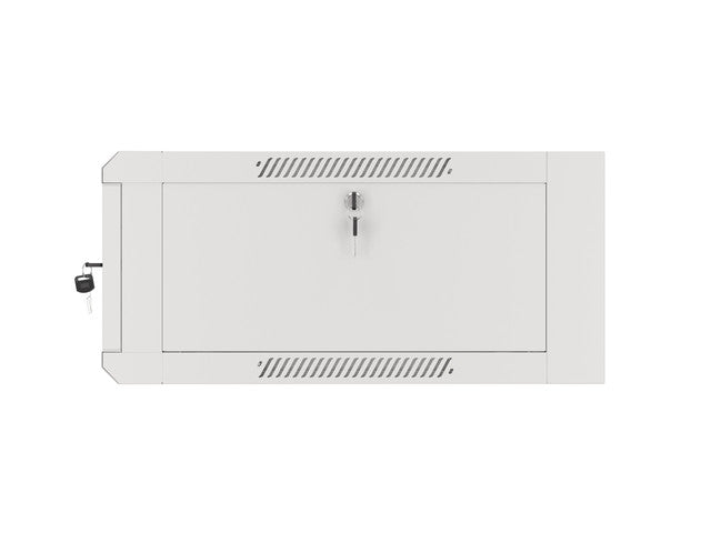 Lanberg rack cabinet 19" wall-mounted 4U 600 fast assembly (flat pack) grey