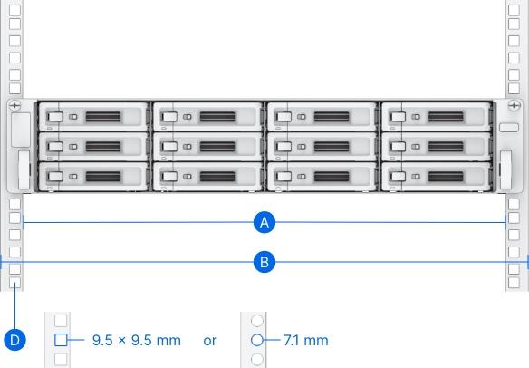 Synology RKS-02 Rack Rail Kit, 61 cm, Grey