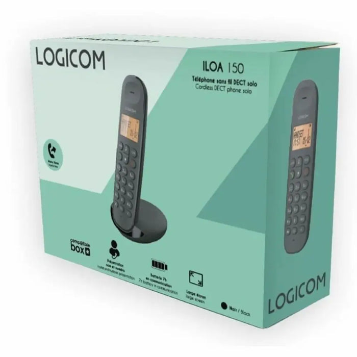 Landline Telephone Logicom DECT ILOA 150 SOLO Black - Електроника Телефони и таблети<<<Компютри|