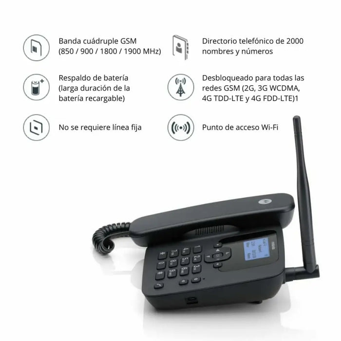 Landline Telephone Motorola - Електроника Телефони и таблети<<<Компютри| Електроника<<<BigBuy&&&Мобилни