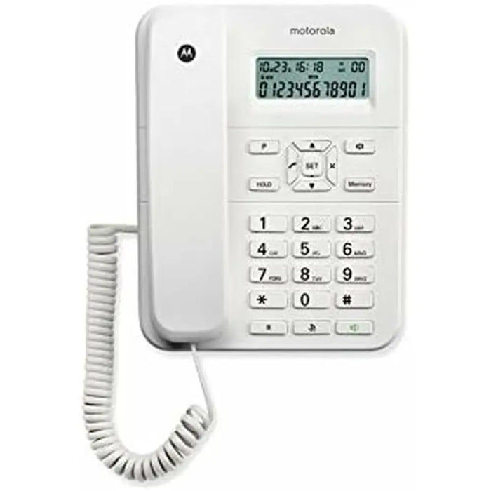 Landline Telephone Motorola White - Електроника Телефони и таблети<<<Компютри| Електроника<<<BigBuy&&&Стационарни и IP