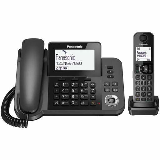 Landline Telephone Panasonic KX-TGF310 White Black Grey - Електроника Телефони и таблети<<<Компютри|
