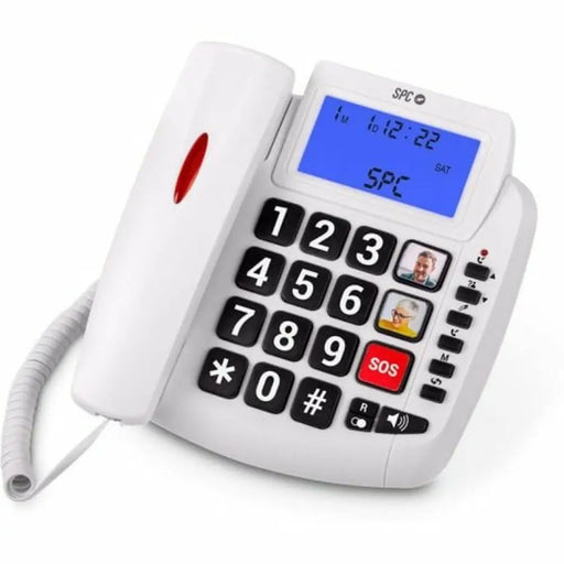 Landline Telephone SPC 3296B White - Електроника Телефони и таблети<<<Компютри| Електроника<<<BigBuy&&&Стационарни и IP