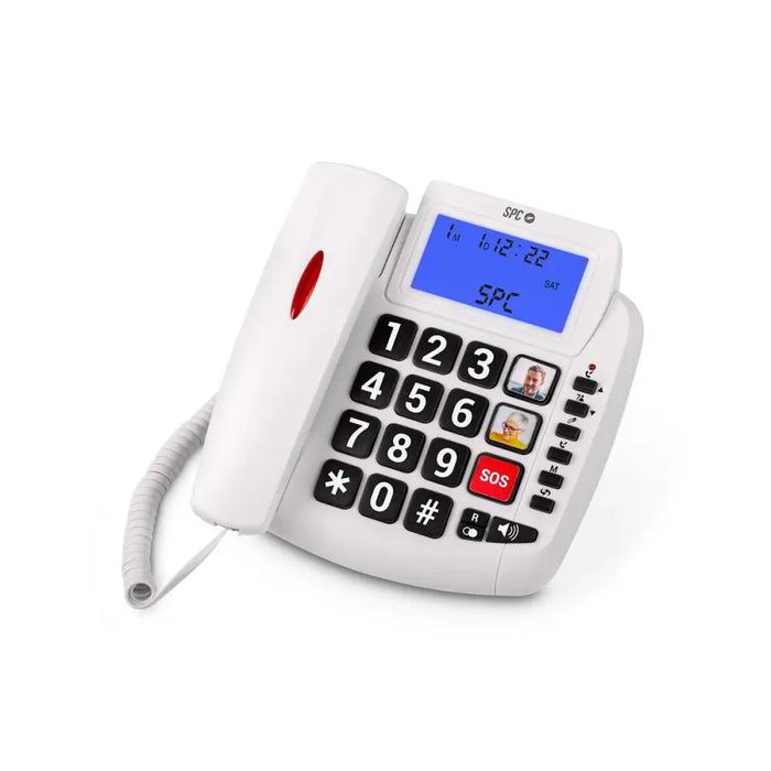 Landline Telephone SPC Internet 3296B White - Стационарни и IP телефони<<<Електроника Телефони и таблети<<<Компютри|
