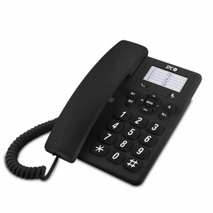Landline Telephone SPC Original Black - Електроника Телефони и таблети<<<Компютри| Електроника<<<BigBuy&&&Стационарни и