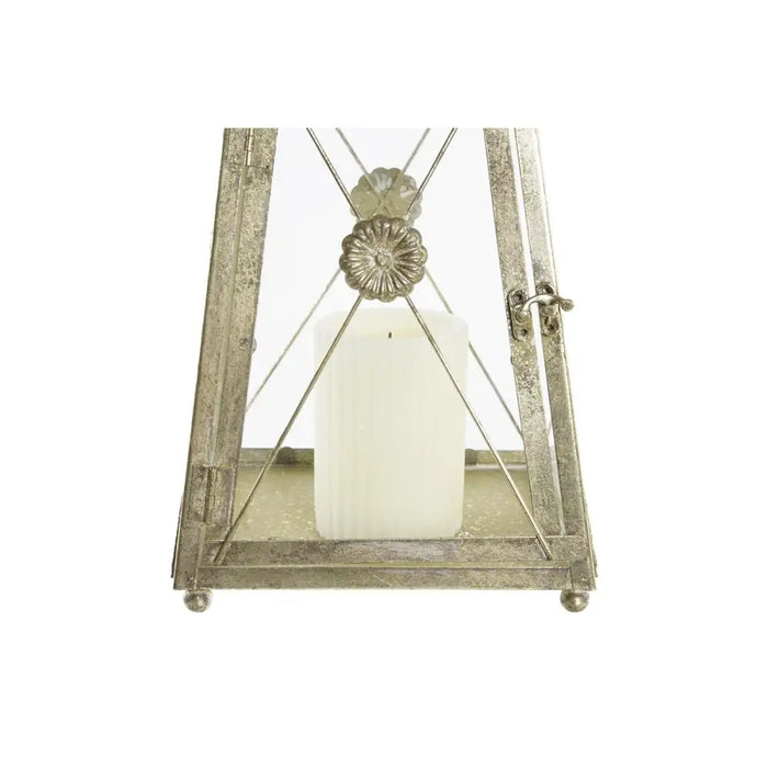 Lantern DKD Home Decor Crystal Golden Metal (18 x 18 x 36 cm) - Декорация и Осветление<<<Дом Градина<<<BigBuy&&&Свещи и