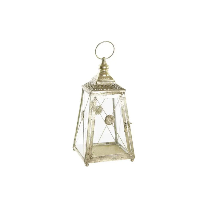 Lantern DKD Home Decor Crystal Golden Metal (18 x 18 x 36 cm) - Декорация и Осветление<<<Дом Градина<<<BigBuy&&&Свещи и