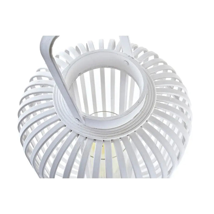 Lantern DKD Home Decor Crystal White Bamboo (28 x 28 x 47 cm) - Декорация и Осветление<<<Дом Градина<<<BigBuy&&&Свещи и