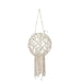 Lantern Gift Decor White Cotton Crystal Macrame 25 x 27 x 25 cm (4 Units) - Декорация и Осветление<<<Дом