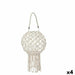 Lantern Gift Decor White Cotton Crystal Macrame 26 x 66 x 26 cm (4 Units) - Декорация и Осветление<<<Дом