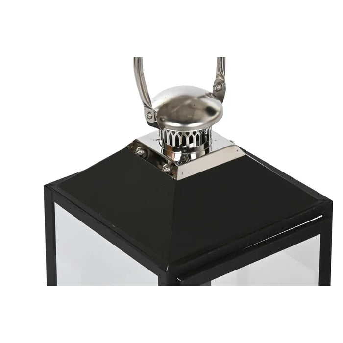 Lantern Home ESPRIT Black Silver Crystal Steel 18 x 18 x 41 cm (2 Pieces) - Декорация и Осветление<<<Дом