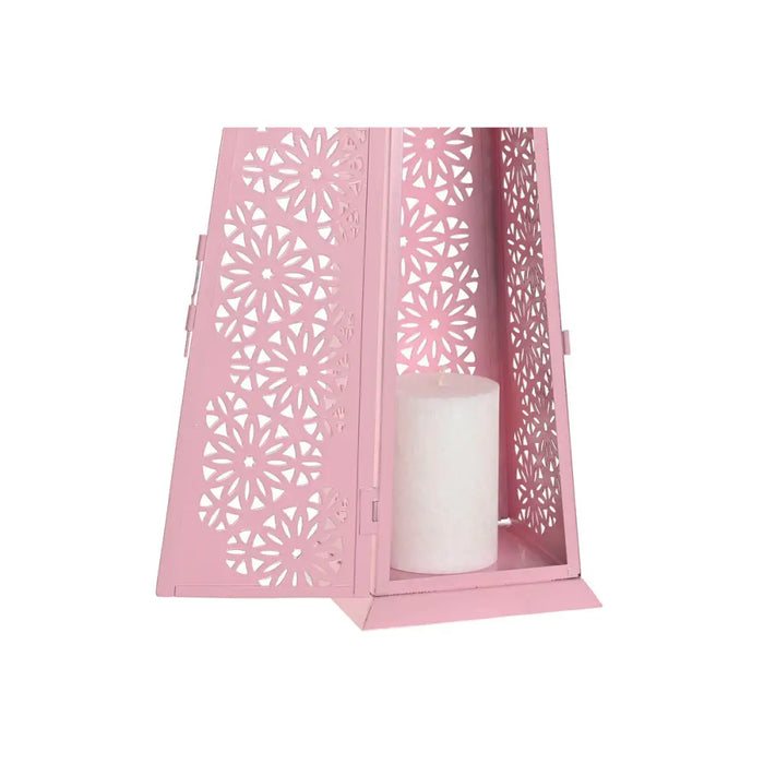 Lantern Home ESPRIT White Green Pink Metal Aluminium Shabby Chic 13 x 13 x 43 cm (4 Units) - Декорация и