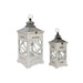 Lantern set Home ESPRIT Natural Crystal Fir Arab 26,5 x 26,5 x 65 cm (2 Pieces) - Декорация и Осветление<<<Дом