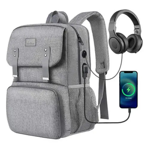 Laptop Backpack / Lunch Bag 15.6’’ Matein 1161 USB Grey - Bags cases backpacks<<<IT Accessories<<<InnproXML