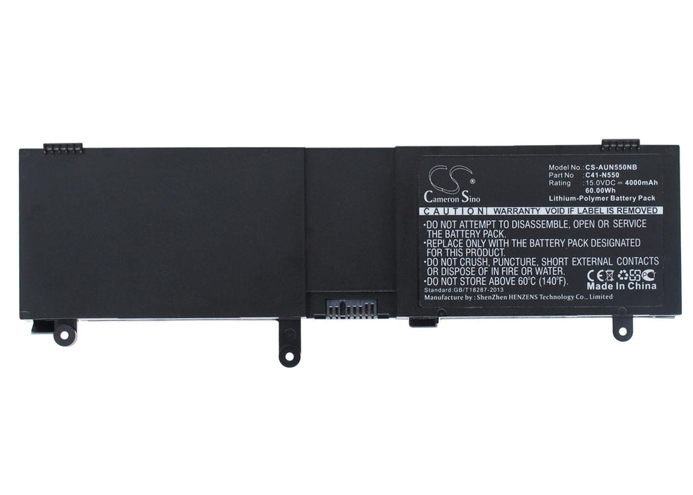 Laptop battery ASUS C41-N550 N550 LiPo 15V 4000mAh Cameron Sino - Батерии за лаптопи<<<Батерии и зарядни у-ва<<<ValiAPI