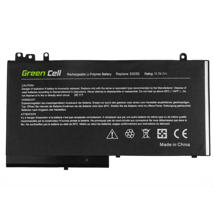 Laptop battery GREEN CELL Dell Latitude 12 5250 E5250 14 E5450 15 E5550 11 3150 3160 RYXXH 11.1V 2900mAh - Батерии за