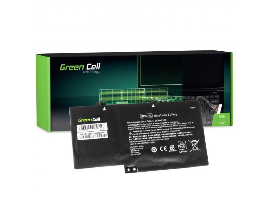Laptop battery GREEN CELL HP Pavilion x360 13-A 13-B 11.4V 3400mAh - Батерии за лаптопи<<<Батерии и зарядни