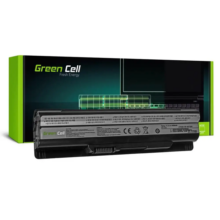 Laptop Battery Green Cell MS05 Black 4400 mAh - Батерии за лаптопи<<<Батерии и зарядни у-ва<<<ValiAPI&&&Батерии за