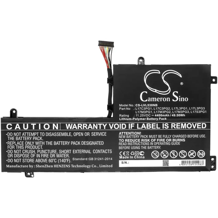 Laptop battery LENOVO L17C3PG1 Legion Y530 Y730 LVL530NB 11.25V 4400mAh CAMERON SINO - Батерии за лаптопи<<<Батерии и